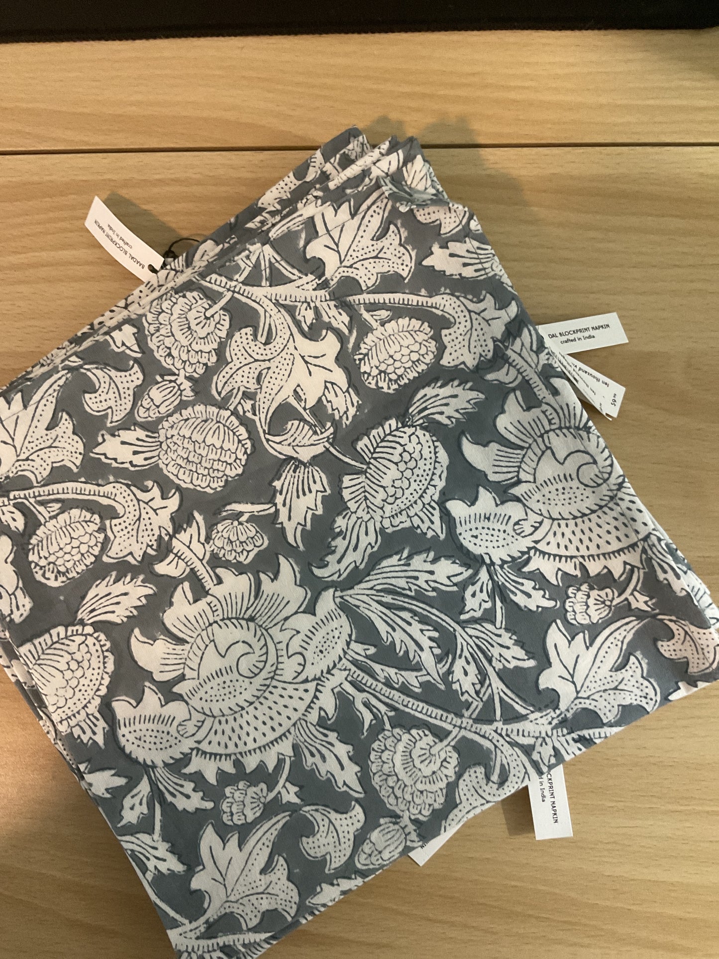 Baadal blockprint cloth napkin