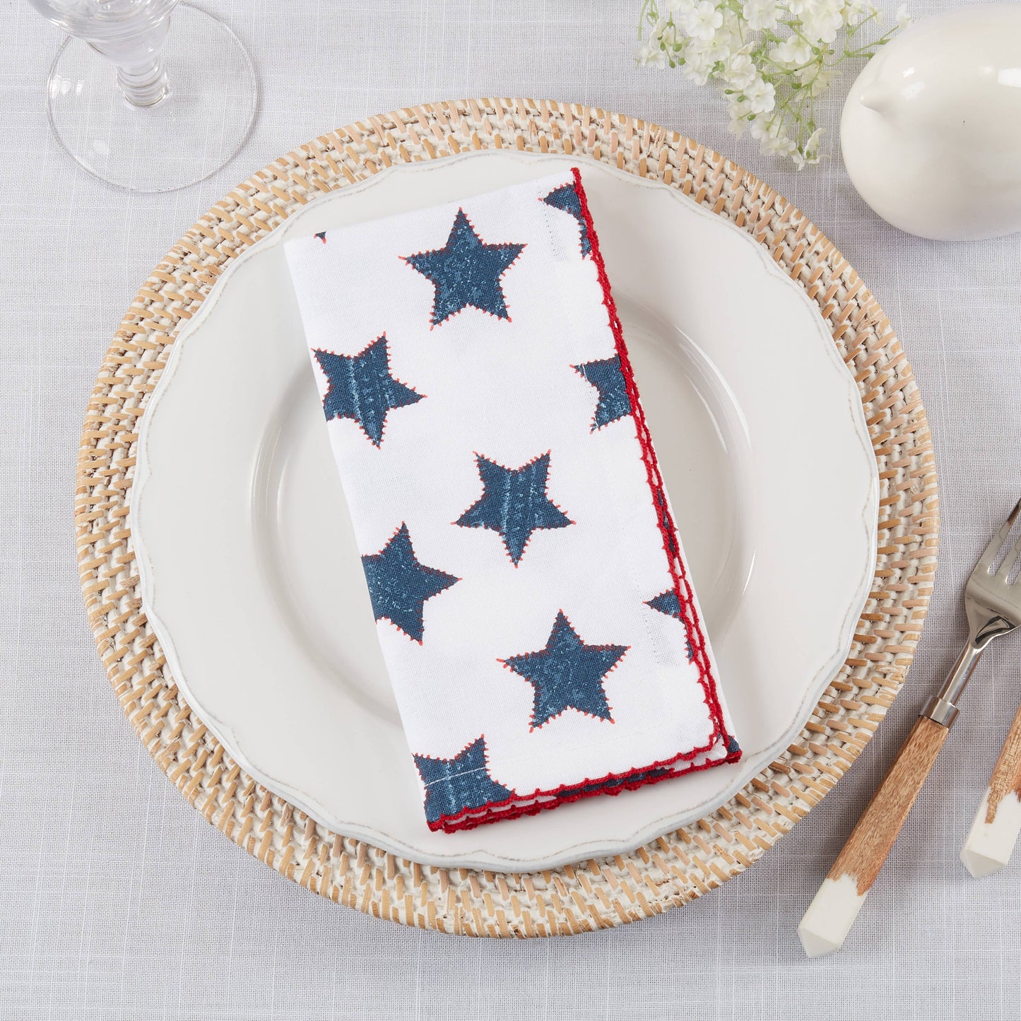 Whipstitch Stars Napkin
