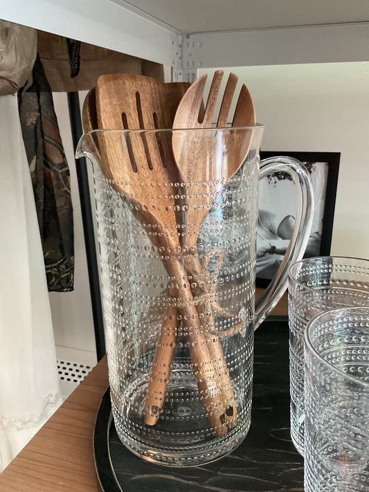 4 piece acacia wood utensils set