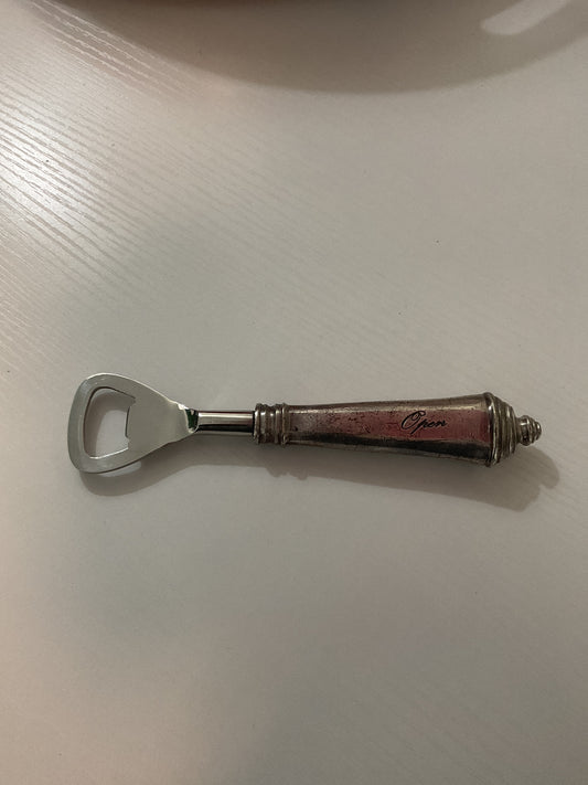 Vintage silver bottle opener